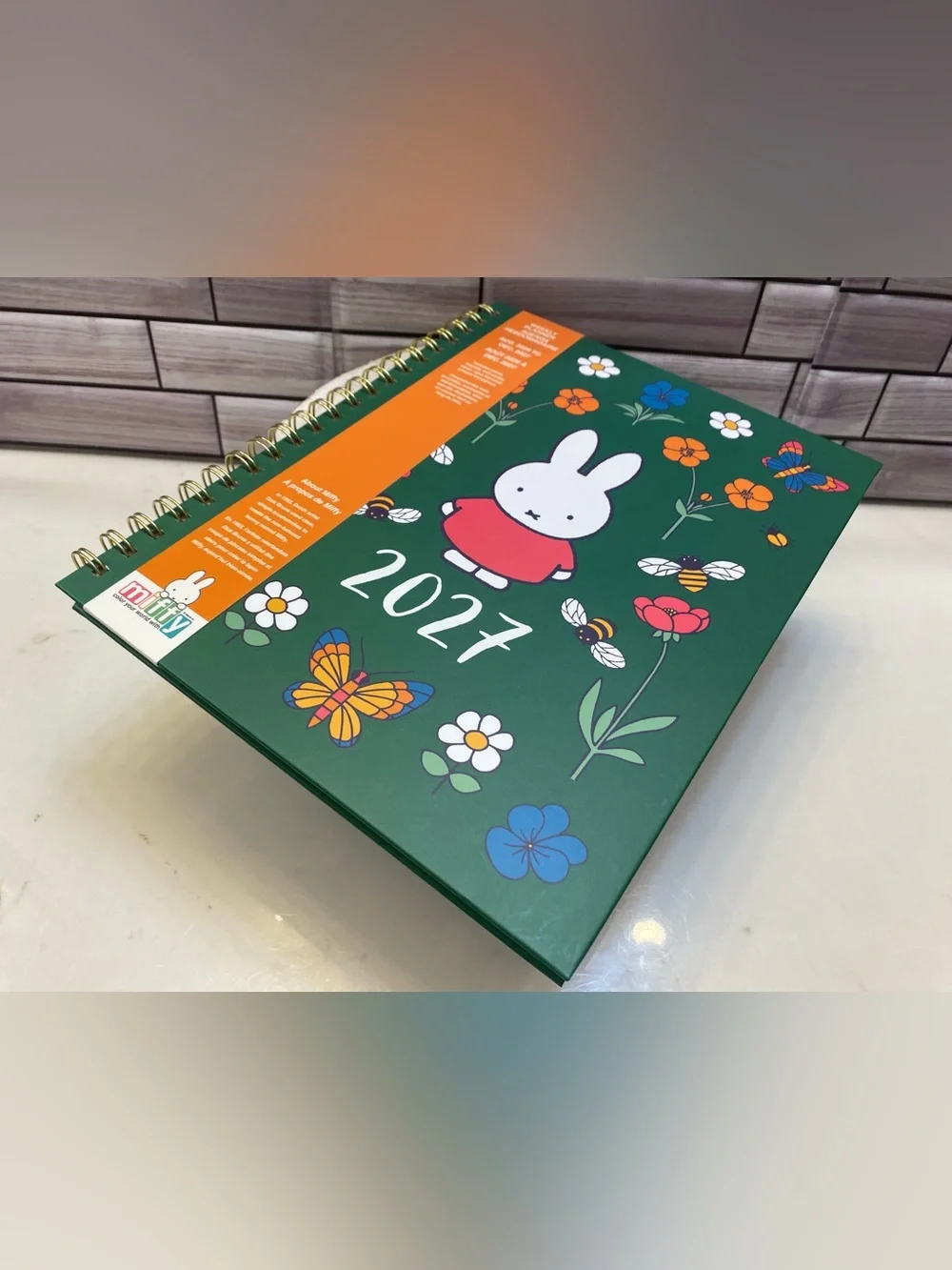 MIFFY ❤️2027 Weekly L Planner Agenda w/ Cute Label Stickers 11” New